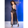 Chilirose - Cr 4853 Robe En Dentelle Noire Avec Gants S/M
